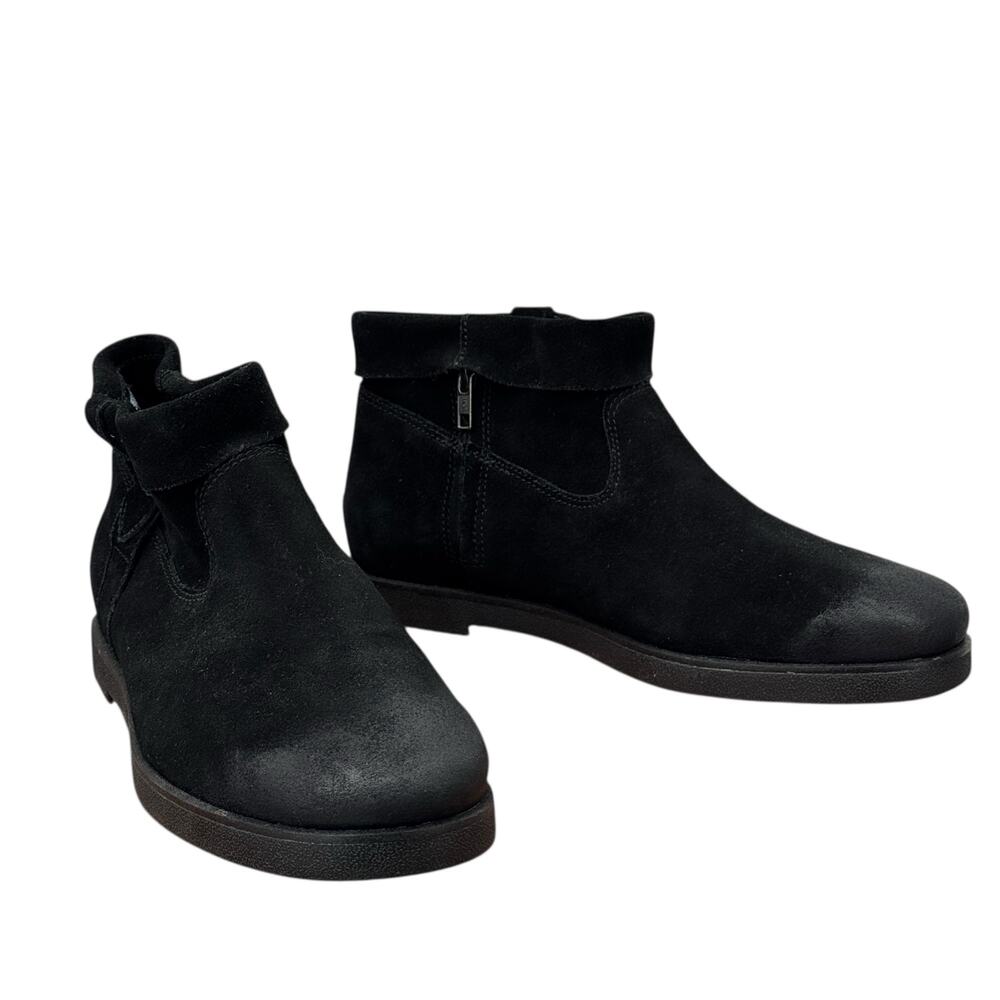 UGG Josefene Cuff Suede Ankle Boot SZ 11 Womens Black Comfort Slouchy Distressed - Picture 4 of 12
